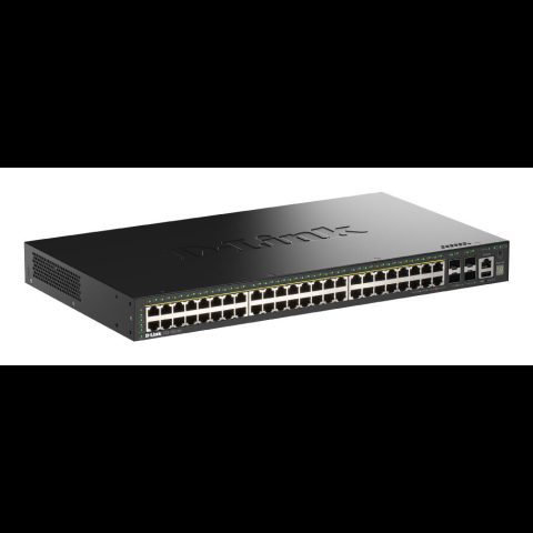 D-Link DGS-1530-52P/E tīkla pārslēgs Vadīts L2 Gigabit Ethernet (10/100/1000) P…