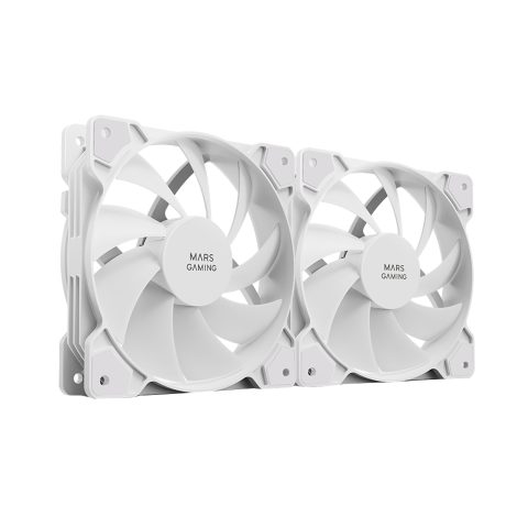 Mars Gaming MFPROX2W Datora dzesēšanas sistēma Datora korpusam Ventilators 12 cm Bal…