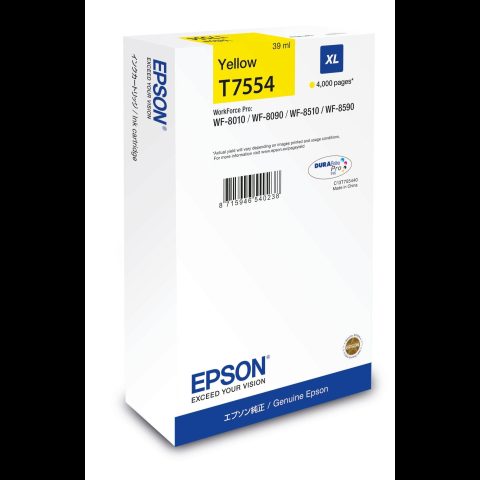 Epson C13T75544N tintes kārtridžs 1 pcs Oriģināls High (L) Yield Dzeltens