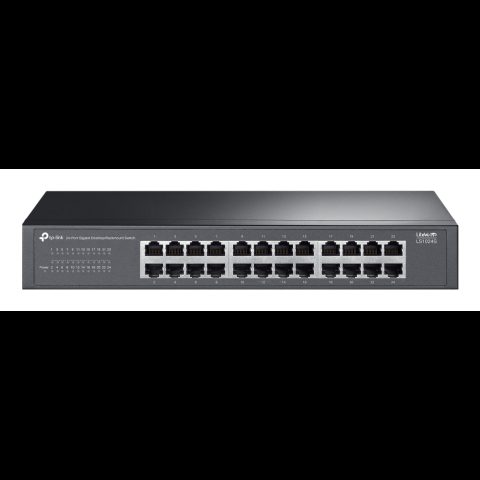 TP-Link LS1024G tīkla pārslēgs Nepārvaldīts Gigabit Ethernet (10/100/1000) Melns