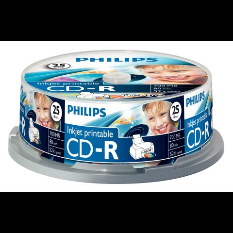 Philips CR7D5JB25/00 tukšs kompaktdisks CD-R 700 MB 52x