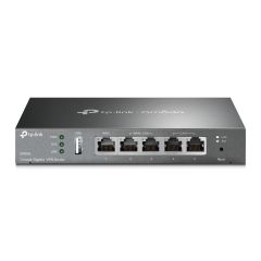 TP-Link Omada ER605 ar vadiem pievienojams rūteris Tīkls Gigabit Ethernet Melns