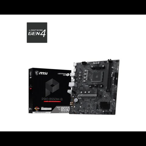 MSI PRO B550M-B mātes plate AMD B550 Ligzda AM4 mikro ATX
