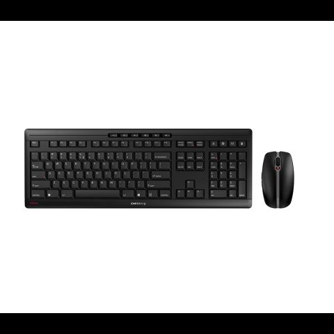 Cherry Stream Desktop Recharge tastatūra Pele iekļauta Universāls RF Bezvadu QW…