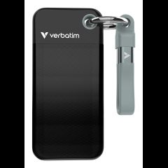 Verbatim Pocket SSD USB 3.2 Gen 2 128GB Black/Grey