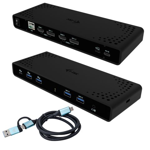 I-tec CADUA4KDOCKPDB dokstacija Vadu USB 3.2 Gen 1 (3.1 Gen 1) Type-C Melns