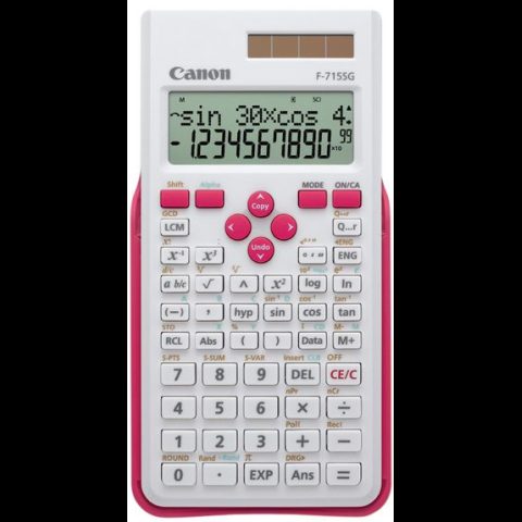 Canon F-715SG kalkulators Kabata Zinātniskais kalkulators Rozā