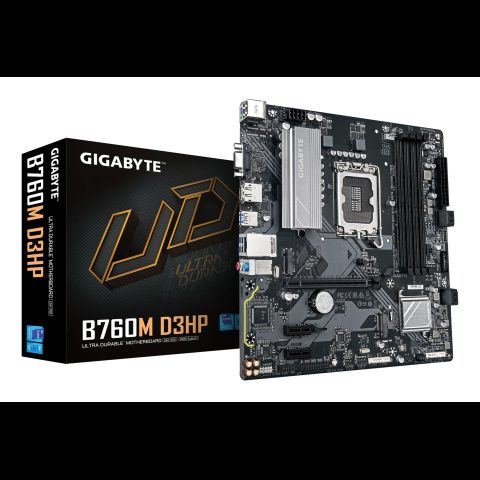Gigabyte B760M D3HP mātes plate Intel B760 Express LGA 1700 mikro ATX