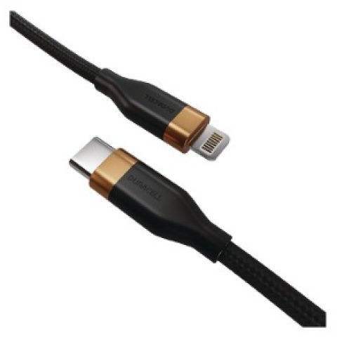 Duracell DRU5014A lightning kabelis 1 m Melns