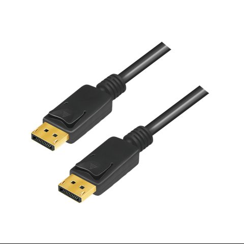 LogiLink CV0139 DisplayPort kabelis 5 m Melns