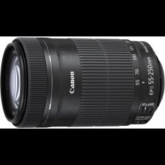 Canon EF-S 55-250mm f/4-5.6 IS STM SLR Telefoto objektīvs Melns