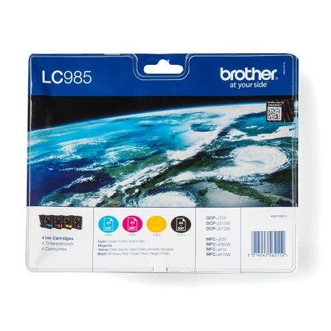 Brother LC985VALBPDR tintes kārtridžs 4 pcs Oriģināls Melns