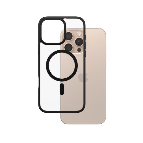 Panzer Glass PanzerGlass ® HardCase Transparent w. Black MagSafe & Frame iPhone 16 Pr…