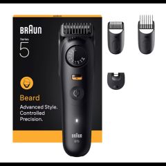Braun BeardTrimmer 5 BT5520 bārdas trimmeris Baterija 40 2 cm Slapjš un sauss…