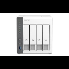 TS-433 NAS Tower ARM Cortex-A55 4 GB 0 TB QNAP QTS Белый