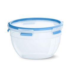 Emsa CLIP & CLOSE N10114 Round Container 2.6 L Blue
