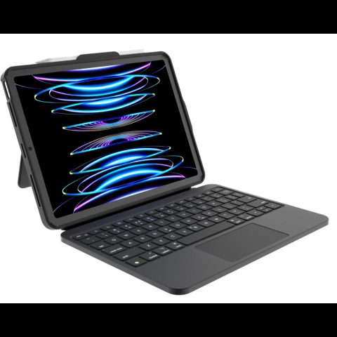 Deqster 90-3022 mobilo ierīču klaviatūra QWERTZ Vācu USB Veids-C Melns