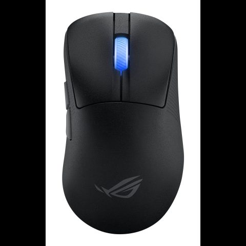 Asus ROG Keris II Ace Wireless AimPoint Black pele Speļu Labā roka RF Wireles…