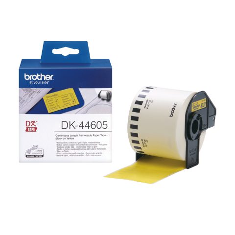 Brother DK-44605 printera etiķete Dzeltens