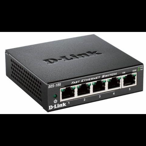 D-Link DES-105 Nepārvaldīts L2 Melns