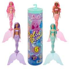 Mattel Barbie Color Reveal Mermaid Series Doll & Accessories with 6 Surprises (…