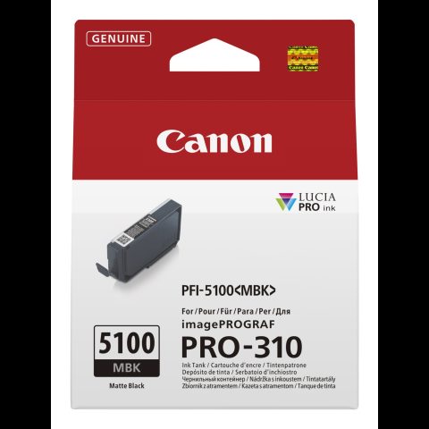 Canon PFI-5100 MBK tintes kārtridžs 1 pcs Oriģināls Matēts melns