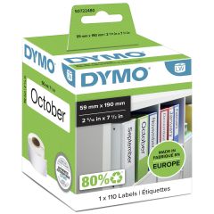 Dymo LW - Large Lever Arch File Labels - 59 x 190 mm - S0722480 Белый Самокле…