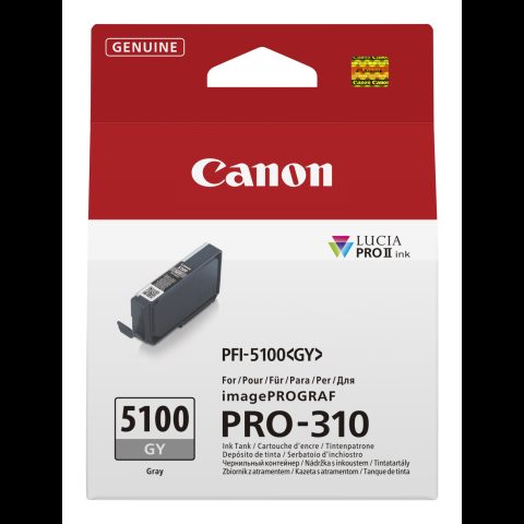 Canon PFI-5100 GY tintes kārtridžs 1 pcs Oriģināls Pelēks