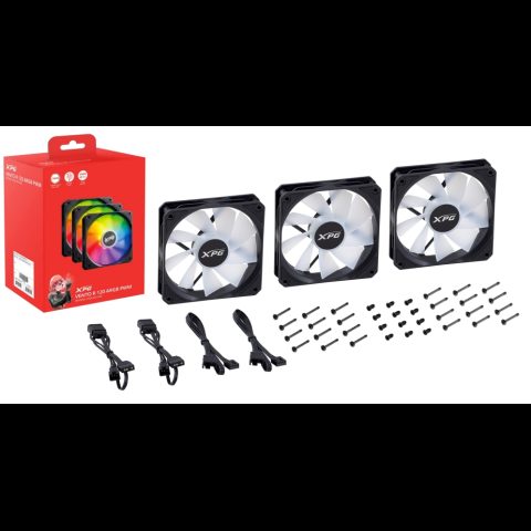 ADATA XPG VENTO R 120 ARGB PWM Datora korpusam Ventilators 12 cm Melns 1 pcs