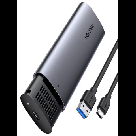 Ugreen 10903 cieto disku uzglabāšanas sistēma SSD diska korpuss Melns