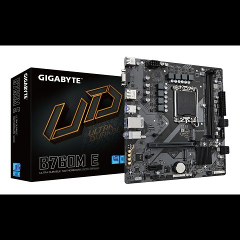 Gigabyte B760M E mātes plate Intel B760 LGA 1700 mikro ATX
