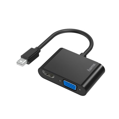 Hama 00200330 video kabeļu aksesuārs Mini DisplayPort HDMI + VGA (D-Sub) Meln…
