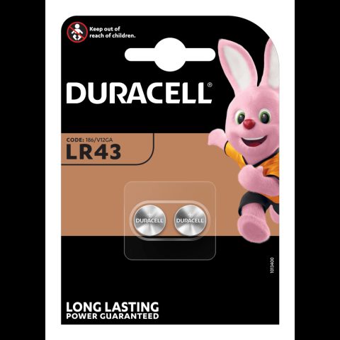 Duracell LR43 Vienreizējas lietošanas baterija SR43 Sārmaina akumulatoru baterija