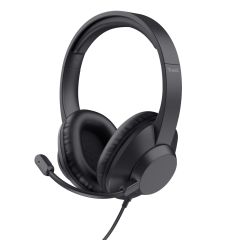Trust Ayda Max USB Austiņas Vadu Birojs / zvanu centrs USB Type-C / USB Type-A…