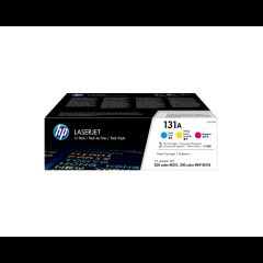 Hewlett Packard (HP) HP 131A 3-pack Cyan/Magenta/Yellow Original LaserJet Toner Cartridges