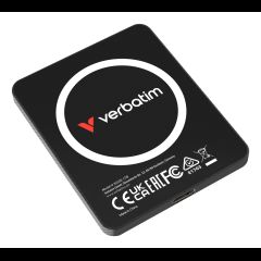 Verbatim SnapBack Ultra Slim SSD 1TB USB Veids-C USB 3.2 Gen 2x2 Melns