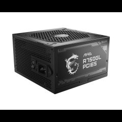 MSI MAG A750GL PCIE5 barošanas avotu vienība 750 W 20+4 pin ATX ATX Melns