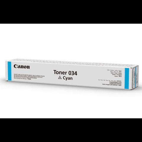 Canon 034 tonera kārtridžs 1 pcs Oriģināls Tirkīzzils