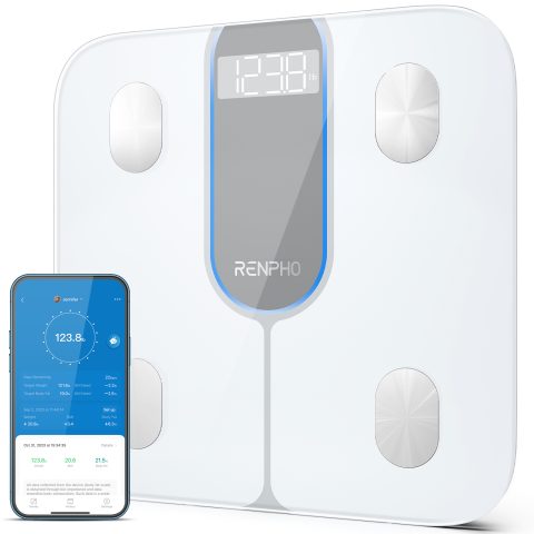 Renpho ELIS 1C Kvadrāts Balts Elektroniskie personiskie svari
