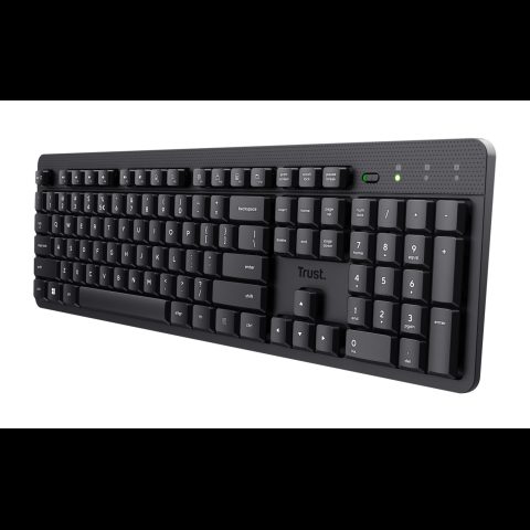 Trust Ody II tastatūra Birojs RF Bezvadu QWERTZ Vācu Melns