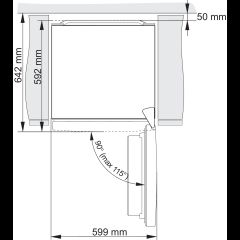 Gorenje NRK6192AXL4 Brīvi novietots 300 L Pelēks