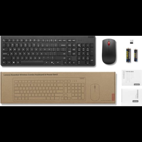 Lenovo Essential Bezvadu komplekts Klaviatūra un pele Gen2