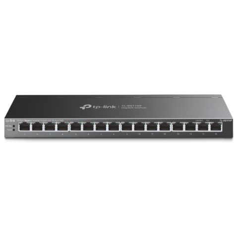 TP-Link TL-SG116P tīkla pārslēgs Nepārvaldīts Gigabit Ethernet (10/100/1000) Pow…