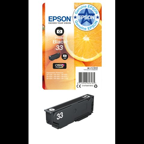 Epson Oranges C13T33414012 tintes kārtridžs 1 pcs Oriģināls Standarta produkti…