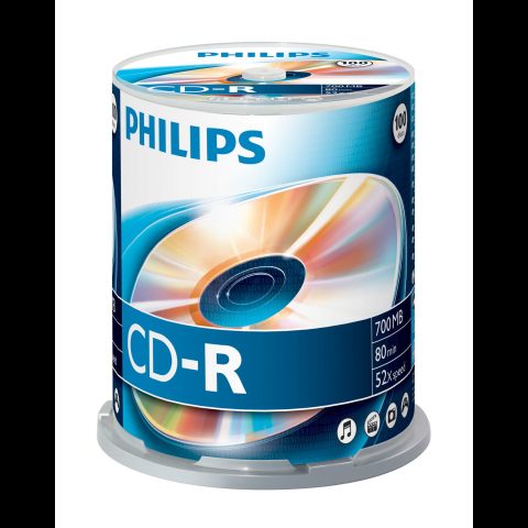 Philips CR7D5NB00/00 tukšs kompaktdisks CD-R 700 MB 52x 100 pcs