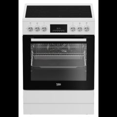 Beko FBM67320WS Brīvi stāvoša plīts Elektrisks Keramika Balts