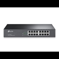 TP-Link TL-SF1016DS сетевой коммутатор Неуправляемый Fast Ethernet (10/100) 1U Ч…