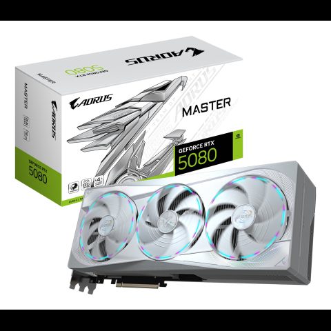 Gigabyte AORUS GeForce RTX 5080 MASTER ICE 16G NVIDIA 16 GB GDDR7