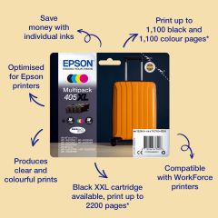 Epson Singlepack Yellow 405XL DURABrite Ultra Ink