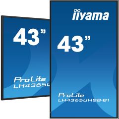 Iiyama LH4365UHSB-B1 ceļrāžu displejs Kioska dizains 108 cm (42.5") LED Wi-Fi 8…